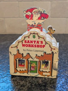 Vintage Collectible 1993 Santa's Workshop by Peter Lippman Board Book Christmas  - Picture 1 of 10