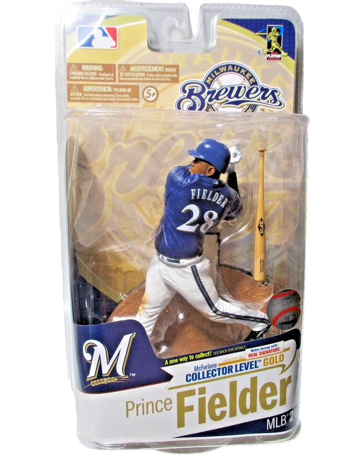 Prince Fielder 2010 McFarlane MLB 26 Oro Milwaukee Brewers COMO NUEVO Nuevo en Paquete Foto 1 de 2