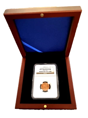 1958 D LINCOLN WHEAT SMALL CENT OBVERSE LAMINATION ERROR NGC MS64RD - Image 1 of 4