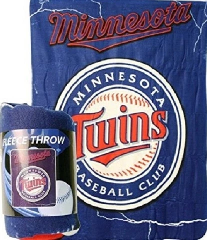 Minnesota Twins MLB 50" x 60" Blanket Fleece Cover