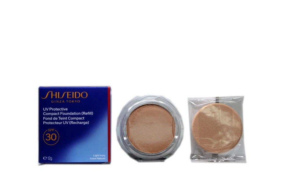 SHISEIDO UV PROTECTIVE COMPACT FOUNDATION (REFILL) SPF30 12G #LIGHT IVORY - Image 1 of 1