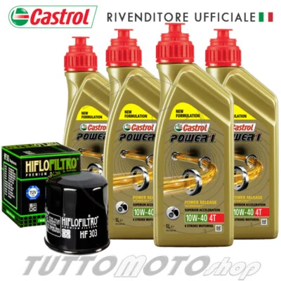 Tagliando KAWASAKI VN 900 Classic SE 2011 2012 2013 2014 CASTROL 10w40 + Filtro - Immagine 1 di 4