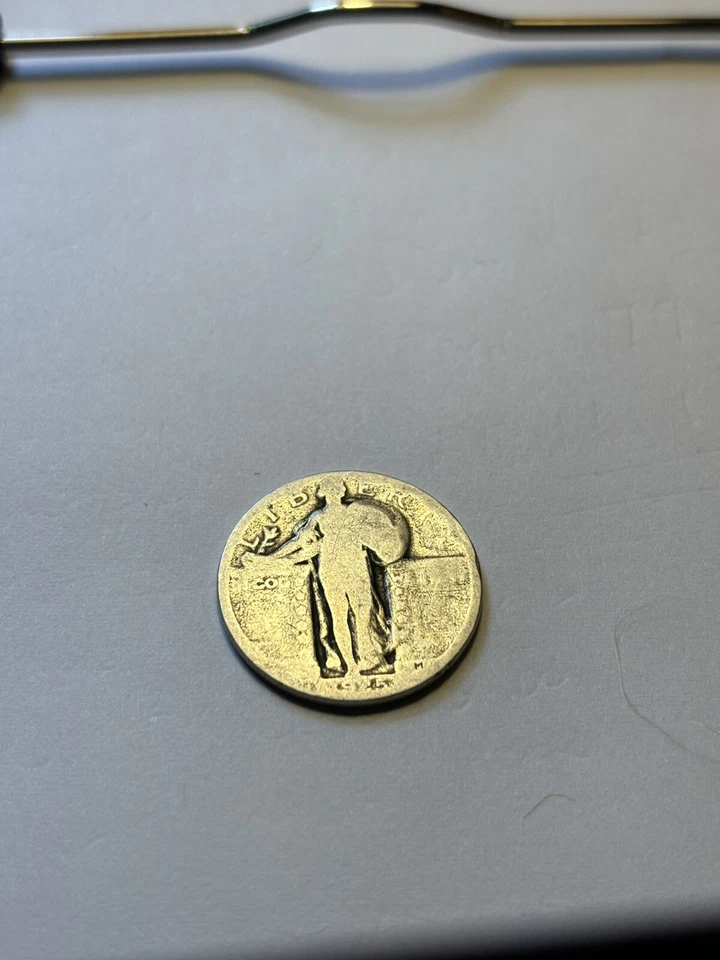1925 Standing Liberty Quarter A Little Below Average Grade  - Image 1 of 3
