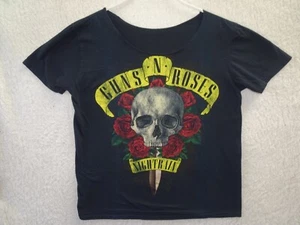Guns n Roses Nightrain Skull Dagger modifiziertes T-Shirt Large schwarz - Bild 1 von 8