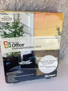 Microsoft Office Professional Edition 2003 New Open Box Rare Employee Store Ver - Picture 1 of 5