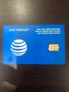 BRAND NEW ATT SIM CARD 4G NANO PREPAID/POST-PAID - Picture 1 of 2