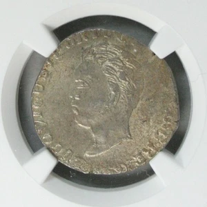 JT @ Rupia Silver Goa 1869 India Portuguese Colony King Luis I : NGC MS62 - Picture 1 of 6