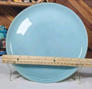 Fire King Delphite Turquoise Blue 10" Dinner Plate 1950's near perfect - Picture 1 of 6