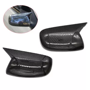 2X ABS Carbon Fiber Side Mirror Cover Cap Overlay For Toyota Corolla 2007-2013 - Picture 1 of 8