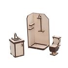 Miniaturowe meble Drewno Prysznic Łazienka Salon, Puzzle 3D Ważny