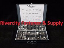 Stainless Nut & Washer assortment #8 #10 1/4 & 5/16 Lock nuts, Washers, Flat