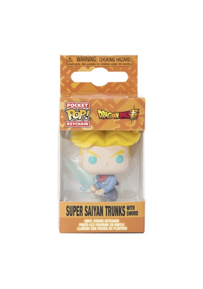 Funko Pocket POP Keychain Dragon Ball Super - Super Saiyan Trunks With Sword