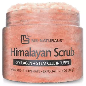 Himalaya-Salz Fuß- und Körperpeeling infundiert mit Kollagen und Stammzellen natürlich - Bild 1 von 4