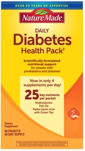 Nature Made Daily Health Pack 60 Packets Fast Shipment, Exp 2026 , diabete - Picture 1 of 7
