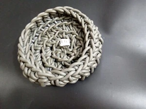 Rosanna Contadini NEO Hand Knit Neoprene Basket 10" Wide 2" Deep Made In Italy - Picture 1 of 16