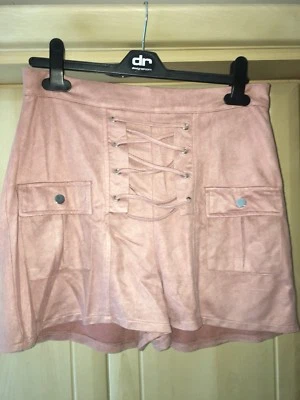 Suede Blush Shorts Boohoo - Image 1 of 4