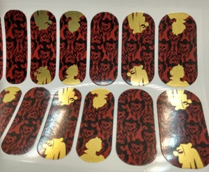 Jamberry Nail Wrap Snow White Evil Queen Apple "Just a Taste of Evil" Full Sheet - Picture 1 of 2