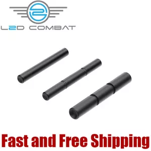 L2D Combat Polished Stainless Steel Pin Set for Glock Gen 1-3, Black - Picture 1 of 3