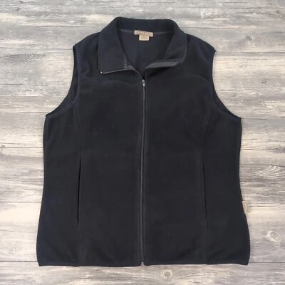 Colorado Timberline Men's Black Full Zip XL Fleece Vest Outdoors Hiking Reg Fit - Image 1 of 4