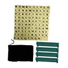 Scrabble Board Game Educational Toy with Velet Pouch Word Game for Kids