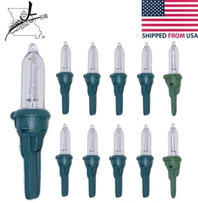 10 Clear GE LED 3.3 V .066 W Mini Christmas Light Bulbs Tree Light Replacement - Image 1 of 4