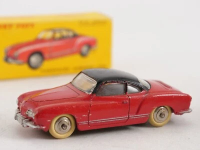 Dinky Toys F N° 24M Volkswagen Karmann Ghia VW Mai Giocato In Scatola - Immagine 1 di 4