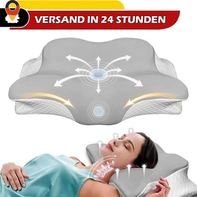 Pillow Orthopedic Neck Support Pillow Neck Pillow Anti Snoring Memory Foam - Image 1 of 4