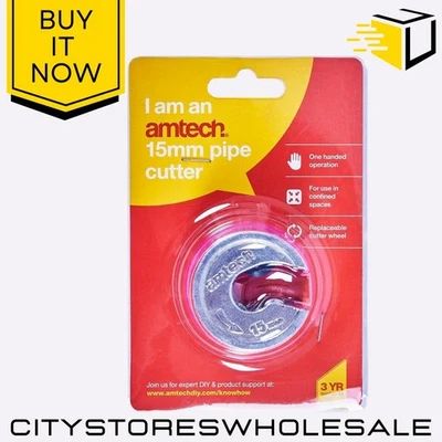 15mm Copper Pipe Amtech Cutter Heavy Duty Plumbing Tool For Clean Cuts - Image 1 of 4