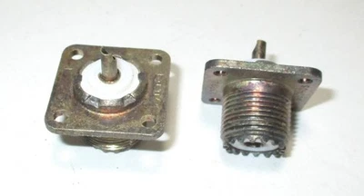 Amphenol SO-239A 74868 Coaxial RF Connector 2 Pcs. NOS - Image 1 of 3