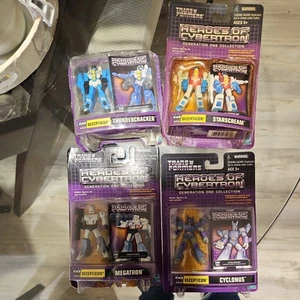 Transformers Heroes of Cybertron Megatron and Starscream Thundercracker Skywarp - Picture 1 of 5
