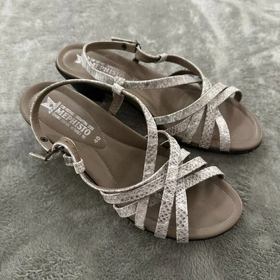 Sandalias de tacón bajo con tiras Mephisto zapatos para mujer talla 40 EE. UU. 10 Foto 1 de 4