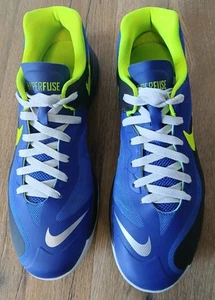 Nike Hyperfuse Shoes Low 'Hyper Blue Volt' Men's 9.5 Basketball 555034-402 2013 - Picture 1 of 20
