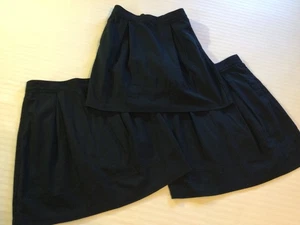 Lands End Girls Classic Navy School Uniform Top of Knee Skort Size 12 Lot Of 3 - Picture 1 of 5