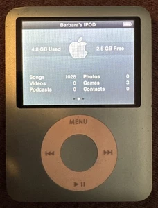 Apple Ipod A1236 Blue 3rd Gen (8 gb) Fast Ship Good Used 1028 Songs Alternative - Picture 1 of 3