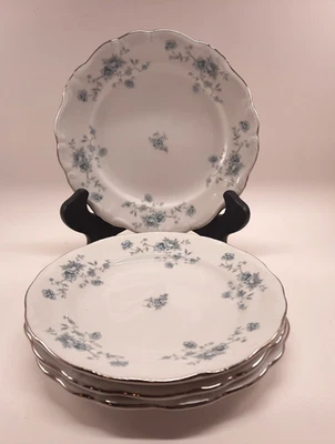 Juego de 4 platos de postre Johann Haviland Bavaria China 6" guirnalda azul Foto 1 de 4
