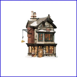 Christmas Carol Porcelain House - Hand-Painted, LED Lit with Animated Interior - Picture 1 of 10