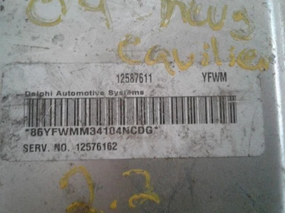 Módulo de control electrónico ECM del motor compatible con 03-05 CAVALIER 60285 Foto 1 de 3