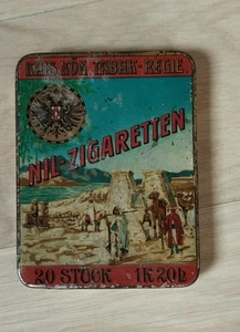 Blechdose: NIL- Zigaretten ( Kais.Kön. Tabak- Regie) - Bild 1 von 2
