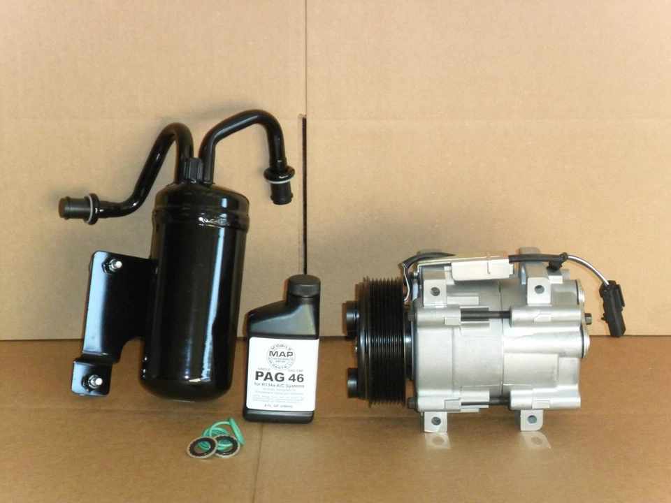 KIT DE COMPRESOR DE AIRE ACONDICIONADO NUEVO PARA CAMIONETA DIÉSEL DODGE RAM 2006,2007,2008,2009 Foto 1 de 1