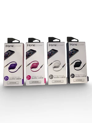 Cable de audio retráctil macho a macho IHome Power (mensaje para oferta al por mayor) Foto 1 de 3