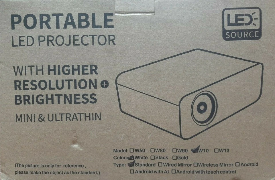 LED Source Portable Mini & Ultrathin LED Projector - Image 1 of 4