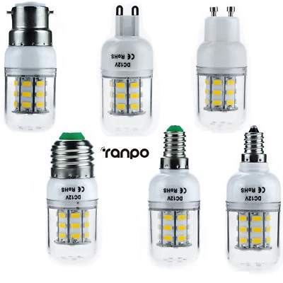 E27 E12 E26 E14 G9 GU10 B22 7W LED Corn Bulb Dimmable Light 5730 SMD Lamp Bright - Image 1 of 4