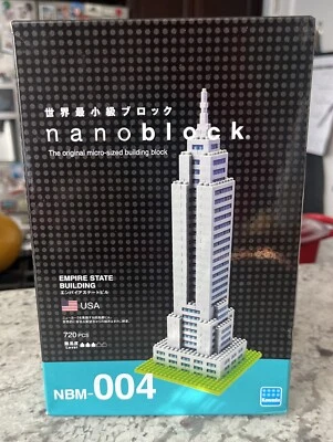 Nanoblock - Empire State Building (NBM-004) -  New/Sealed -720 Pieces - Image 1 of 4