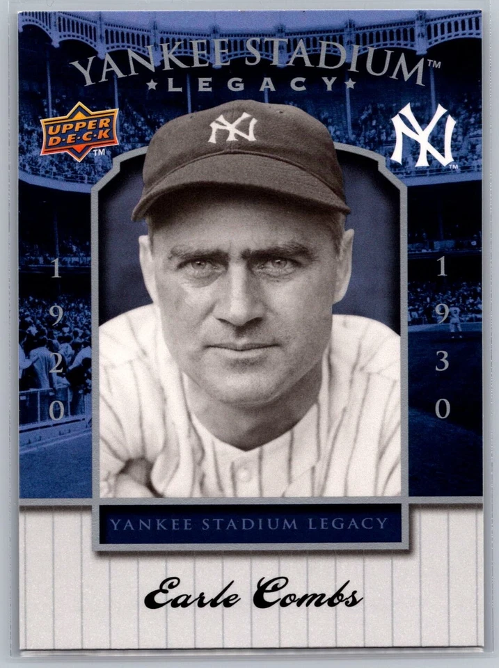 2008 Upper Deck Yankee Stadium Legacy Final Season Box Set - Earle Combs #8 - Image 1 of 2