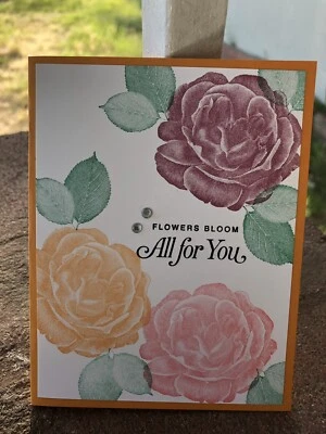 Juego de 4 Tarjetas Estampación Abrazos Curativos Rosas Cualquier Ocasión Foto 1 de 2