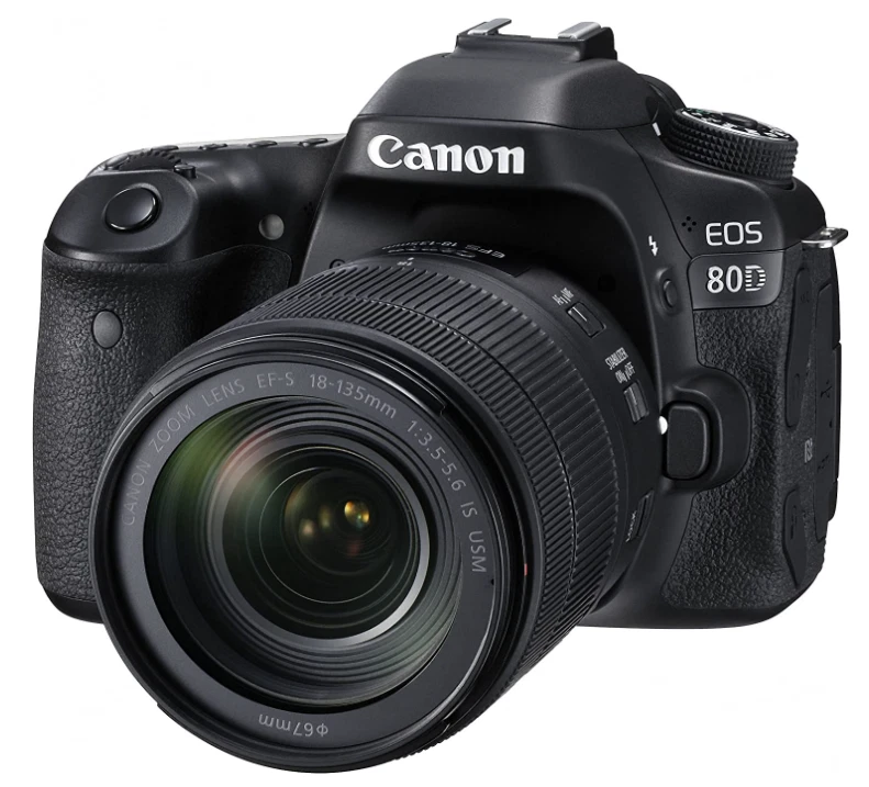 Canon EOS 80D digitale 24,2-MP-Spiegelreflexkamera – schwarz (Set mit 18–135 ... - Bild 1 von 1