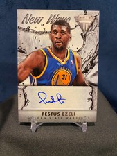 2013-14 New Wave #32 Titanium Festus Ezeli Golden State Warriors Auto