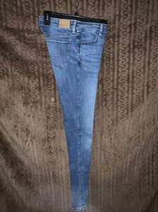 NWT AMERICAN EAGLE Outfitters Jeggings Sz 4L 27W Jeans Blue Next Level Stretch - Picture 1 of 6