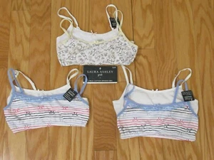 Laura Ashley Girls 6 Pack Perfect Fit Cotton Spandex Bra Bralette Size 32 - Picture 1 of 2