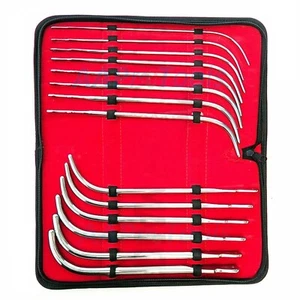 14 Pcs Van Buren Sounds Dilators Set 8FR to 34FR J-Shaped Curved - Picture 1 of 3